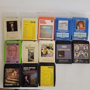 Vintage 8 Track Tape Lot 13 Mixed Lot 70s 80s Pop Rock